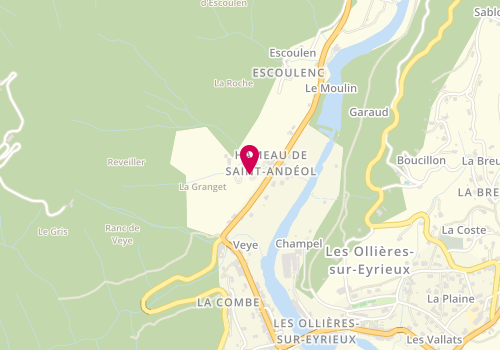 Plan de Menuiserie Antouly, Quartier Saint Andeol, 07360 Les Ollières-sur-Eyrieux