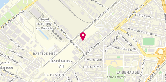 Plan de L'Atelier Aquitain, 2 Bis Impasse Bouthier, 33100 Bordeaux