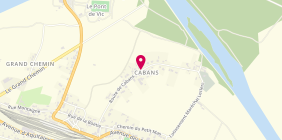 Plan de Asm Menuiseries, 21 Route Cabans, 24480 Le Buisson-de-Cadouin
