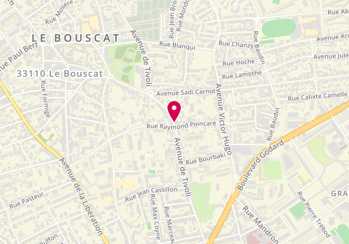 Plan de Bouscataise Serrurerie, 129 Avenue Tivoli, 33110 Le Bouscat