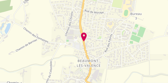 Plan de DELOBRE Jean-Luc, 12 Route de Valence, 26760 Beaumont-lès-Valence