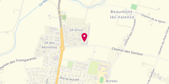 Plan de M Menuiserie, Zone Artisanale Sirius 4 180 Allée Rene Higonnet, 26760 Beaumont-lès-Valence