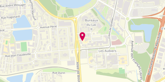 Plan de Atrimmo France Réparation Menuiserie Aluminium PVC, Rue Robert Caumont, Immeuble P, Les Bureaux du Lac Ii, 33300 Bordeaux