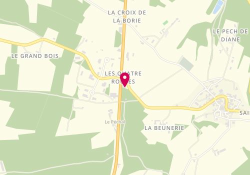 Plan de Menuiserie P Renaudie, Lieu-Dit 4 Routes, 24590 Saint-Geniès