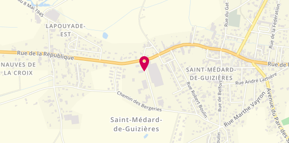 Plan de ACCM Agencements Charpentes Couvertures, 3 Laveau O, 33230 Saint-Médard-de-Guizières