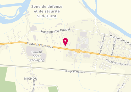 Plan de Sitel Sécurité, 28 Route de Bordeaux, 33660 Saint-Seurin-sur-l'Isle