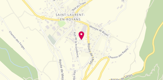 Plan de KOUSSENS Benoît, 55 lotissement Résidence de la Soie, 26190 Saint-Laurent-en-Royans