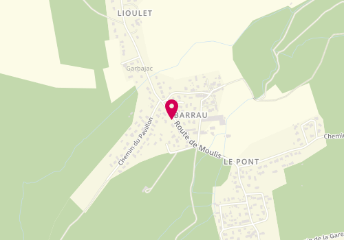 Plan de Jean Marc Weber Menuisier Poseur, 66 Route de Moulis, 33480 Avensan