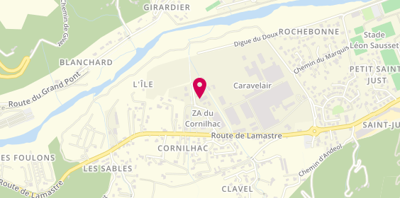 Plan de L'Agenceur d'Habitat André, 200 All. De la Zone Artisanale du Cornilhac, 07300 Tournon-sur-Rhône