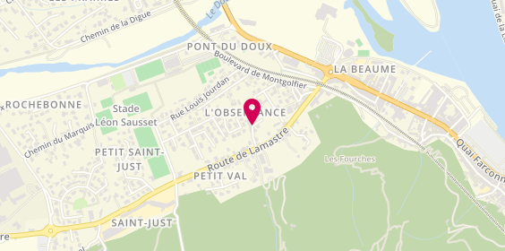 Plan de Pasquion Romain Agenceur Menuisier, 105 Chemin Hermet, 07300 Tournon-sur-Rhône