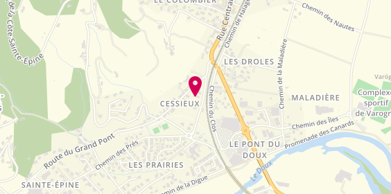 Plan de Mobiva, 6 chemin de Cessieux, 07300 Saint-Jean-de-Muzols