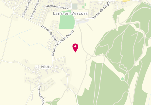Plan de Menuiserie Pierre Dumoulin, 3691 Vieille Route Les Girards, 38250 Lans-en-Vercors
