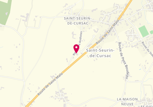 Plan de JBR Menuiserie, 6 Route des Andiotes, 33390 Saint-Seurin-de-Cursac
