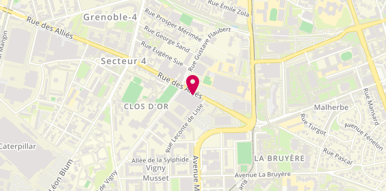Plan de Espace Terrasse, 35 Rue Alliés, 38100 Grenoble