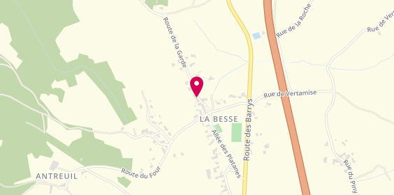 Plan de Jourda Menuiserie Charpente, La Besse, 43200 Yssingeaux