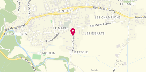 Plan de Liversain et Fils, Liversain Bernard Rue Battoir, 26240 Saint-Uze