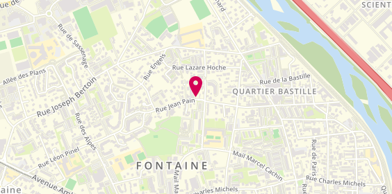 Plan de Menuiserie Ferrante, 56 Rue Jean Pain, 38600 Fontaine