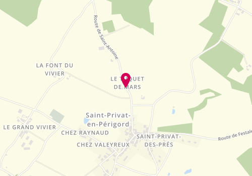 Plan de GUERIN Alain, Le Bourg, 24410 Saint-Privat-des-Prés