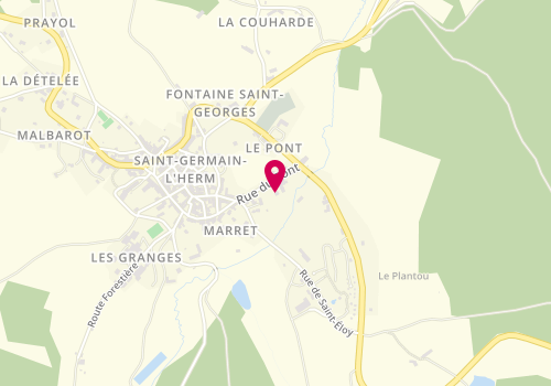 Plan de Dionnet et Fils, Pont, 63630 Saint-Germain-l'Herm