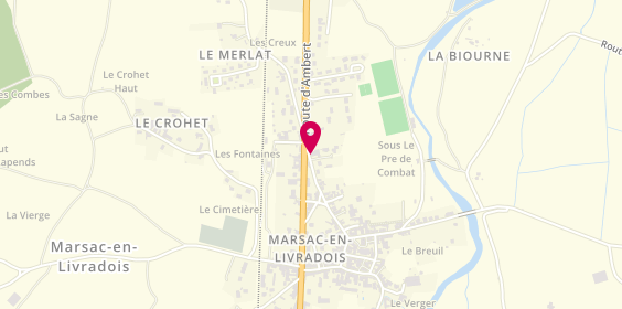 Plan de DUMEIL Alain, Zone Artisanale du Pêché, 63940 Marsac-en-Livradois