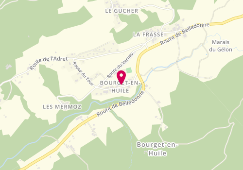 Plan de Le Bois des Huiles, Le Blanchet, 73110 Bourget-en-Huile