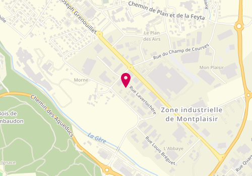 Plan de Menuiserie Vairai, zone industrielle de l'Abbaye
Avenue Georges et Louis Frerejean, 38780 Pont-Évêque