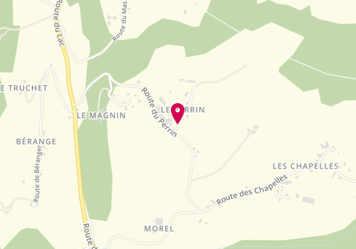 Plan de Menuiserie-Ébénisterie Montfollet Yannick, 59 Route de la Chabaudiere, 73610 Attignat-Oncin