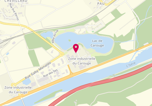 Plan de Favier Menuiserie, Zone Industrielle de Carouge - 60 Impasse de l'Étang, 73250 Saint-Pierre-d'Albigny