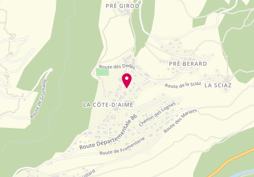 Plan de DOUCET Philippe, 160 Route des Dodes Lieu Dit Pierrolaz, 73210 La Côte-d'Aime