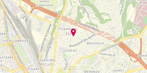 Plan de G. Thomas Menuiserie, 215 chemin du Calvaire, 73000 Chambéry