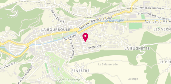Plan de FAROUX Menuisier, 18 Rue Michelet, 63150 La Bourboule
