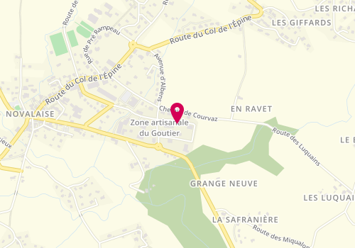Plan de Menuiserie Peysieux, 325 Av. Du Goutier, 73470 Novalaise