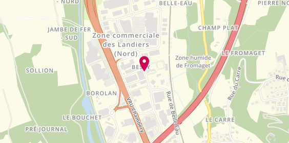 Plan de Isotec, Zone Industrielle des Landiers N 143 Avenue Villarcher, 73000 Chambéry