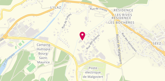 Plan de Menuiserie Patrick Lecoq, Zone Artisanale des Glières 3 Bis Rue Chardons, 73700 Séez