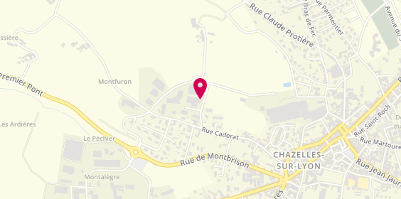Plan de Bissardon Menuiserie, Zone Artisanale Montfuron, 42140 Chazelles-sur-Lyon