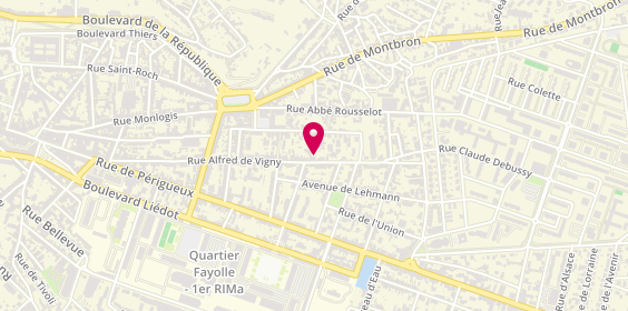 Plan de WOODSTRUCT, 198 Rue Alfred de Vigny, 16000 Angoulême