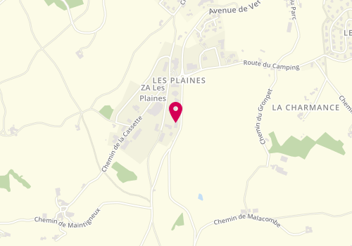 Plan de Menuiserie Chardon, 170 Route de Sainte Catherine Zone Artisanale Les Plaines, 69850 Saint-Martin-en-Haut