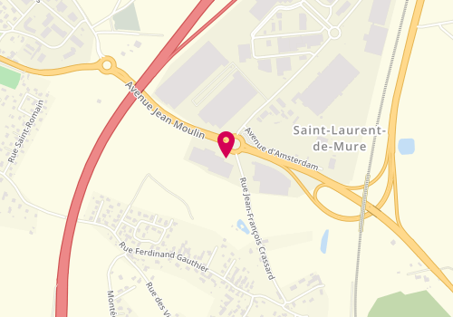 Plan de RTM Menuiserie, 3 Rue Maréchal Leclerc, 69720 Saint-Laurent-de-Mure
