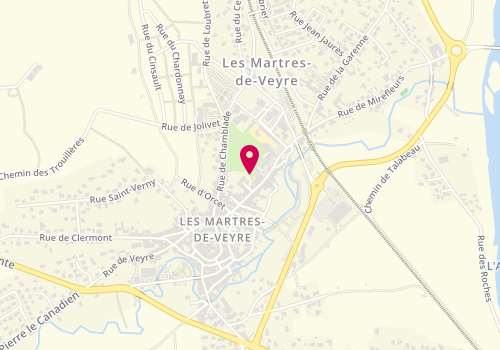 Plan de Menuiserie Jérome Buffet, Rue de l'Industrie Zone Aménagement de Chazaleix, 63730 Les Martres-de-Veyre