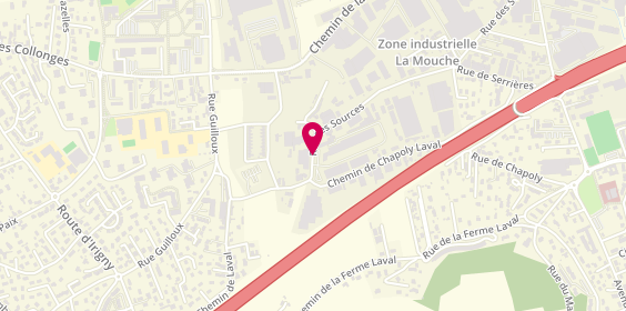 Plan de Adb Menuiserie, 98 Rue Sources, 69230 Saint-Genis-Laval