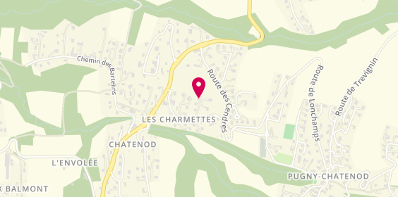 Plan de Atelier Mainguy Ebénisterie, 334 Route des Charmettes, 73100 Pugny-Chatenod