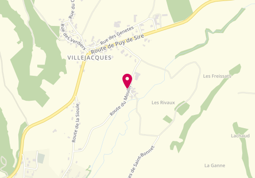 Plan de Gma, 54 Moulin de Villejacques, 63210 Saint-Bonnet-près-Orcival