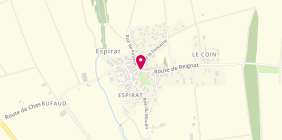 Plan de DURY Jean François, 7 Route de Reignat, 63160 Espirat