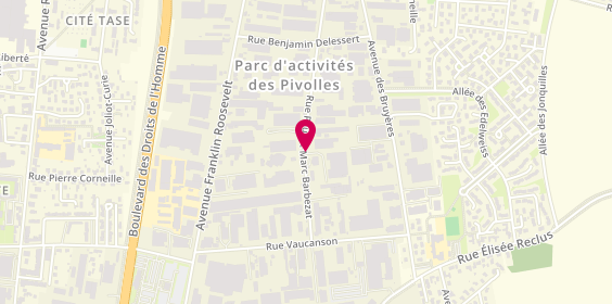 Plan de TMD Menuiserie, 73 Rue Paul et Marc Barbezat, 69150 Décines-Charpieu