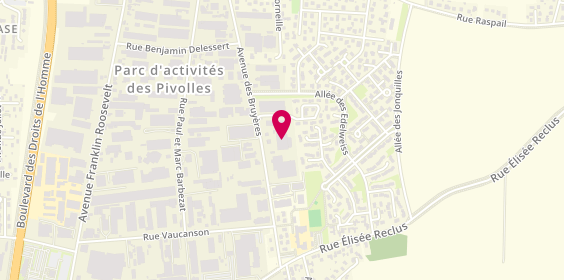 Plan de Miroiterie Dumaine, 73 avenue des Bruyères, 69150 Décines-Charpieu