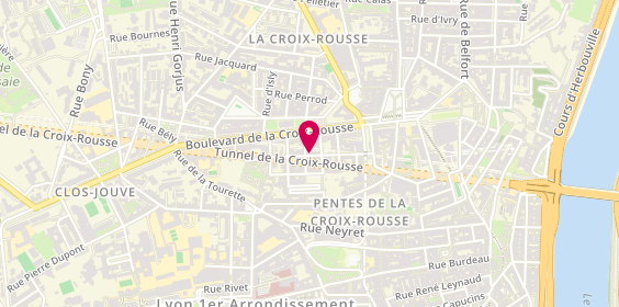 Plan de L'Atelier du Chat à 6 Pattes, 7 Rue Sainte-Clotilde, 69001 Lyon