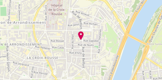 Plan de Menuiserie Lhomme, 29 Rue Belfort, 69004 Lyon