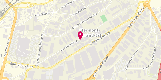Plan de Novadomes, 28 Rue Gutenberg, 63100 Clermont-Ferrand