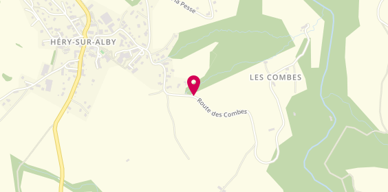 Plan de A D C Charpente, Route des Combes, 74540 Héry-sur-Alby