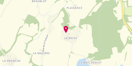 Plan de J.F Combeau, La Besse, 87400 Saint-Léonard-de-Noblat